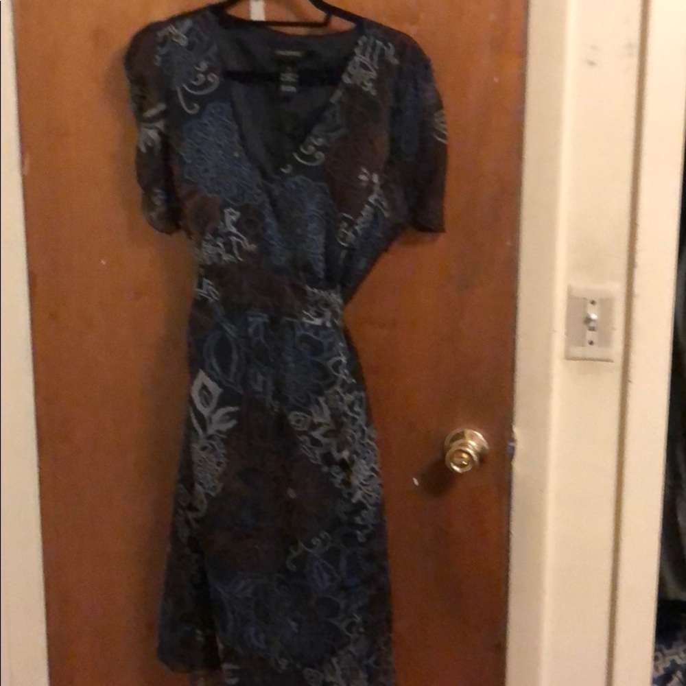 Lane Bryant Printed Fit and Flare Dress
